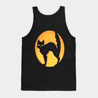 Spooky Black Cat Tank Top